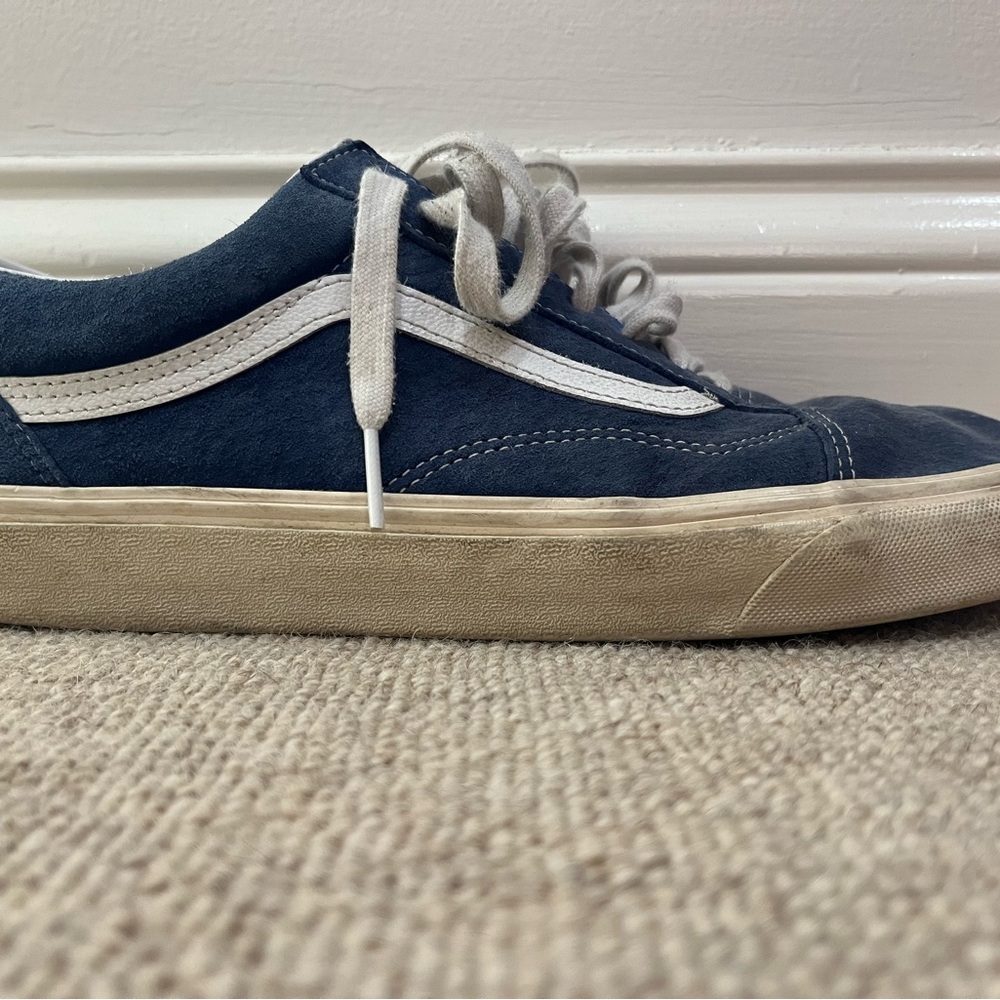 Blue suede shoes for men